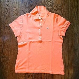 Lacoste 5 buttons Polo Shortsleeve Shirts,  Size 44